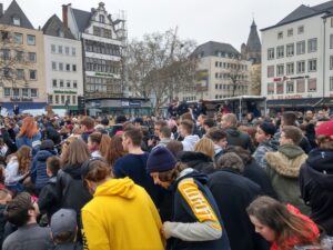 Abschlusskundgebung am Heumarkt.